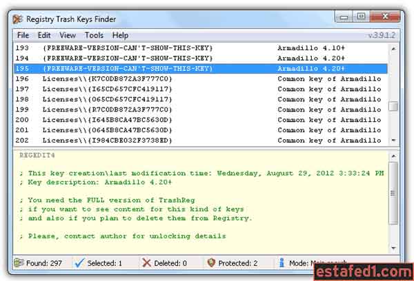شرح أداة Registry Trash Keys Finder لتمديد الفترة التجريبية للبرنامج
