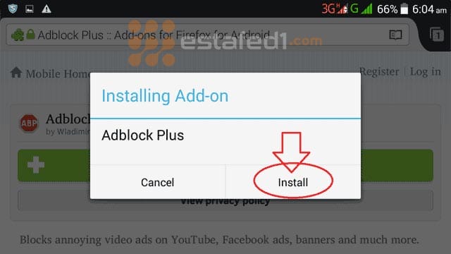 تثبيت اضفاة adblock plus للاندرويد متصفح فايرفوكس install