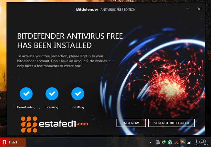 برنامج Bitdefender Antivirus Free Edition