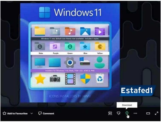 Windows 11 icon theme from niivu