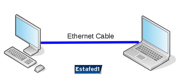 أسرع طريقة مشاركة الملفات بين جهازين عبر الإنترنت توصيل الكابل بين الجهازين