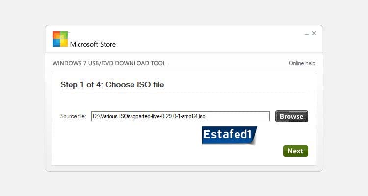 Windows USB DVD Download Tool برنامج حرق الويندوز على فلاشة