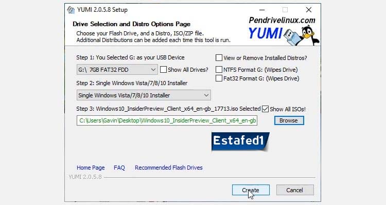 YUMI برنامج حرق الويندوز على فلاشة