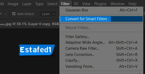 اضغط علي Filter ثم Convert to smart filter