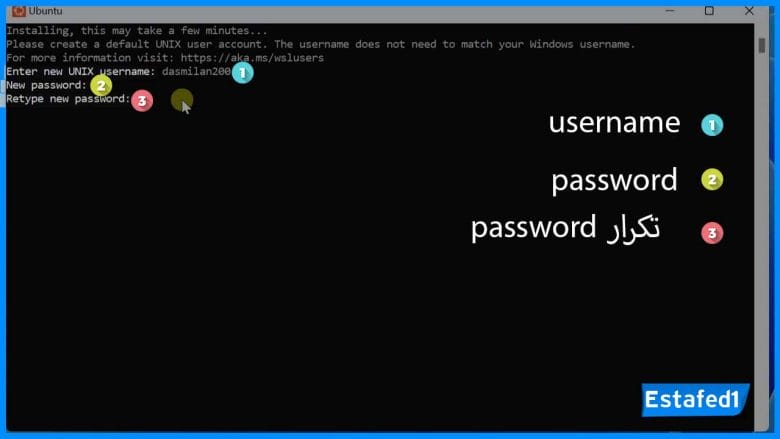 username - password